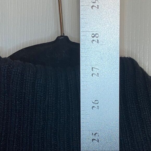 Holiday Christmas Black Ramie Cotton Blend Zip Med Y - Picture 9 of 10